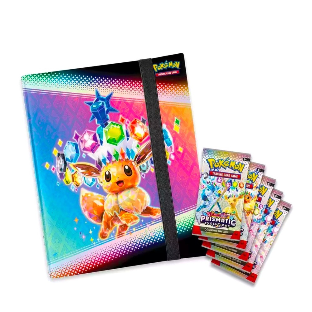 New Sealed POKÉMON PRISMATIC EVOLUTIONS Binder Collection Trading Card Game